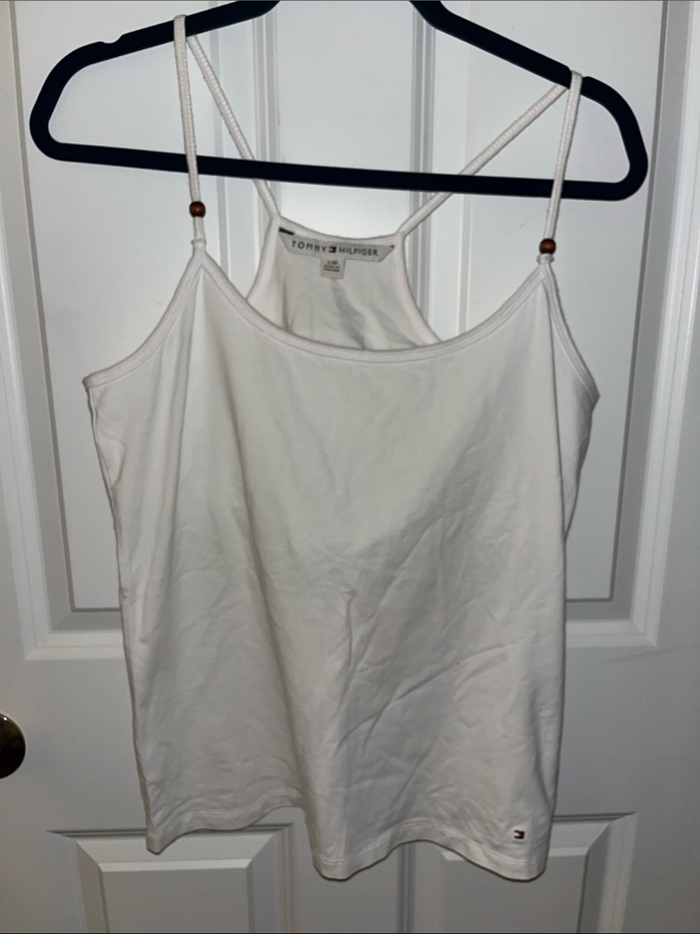 Tommy Hilfiger Women's White Spaghetti-Strap Camisole